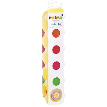Boja tempera gvaš 25ml u čaši 6boja Primo 254TF6E fluorescentna