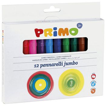 Flomaster školski  12boja Jumbo Primo 603JUMBO12 blister