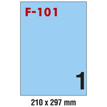 Etikete ILK 210x297 mm pk100L Fornax F-101 plave