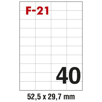 Etikete ILK  52,5x29,7mm pk100L Fornax F-21