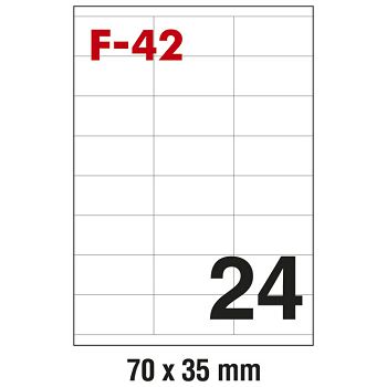 Etikete ILK  70x35 mm pk100L Fornax F-42