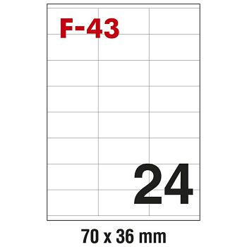 Etikete ILK  70x36 mm pk100L Fornax F-43
