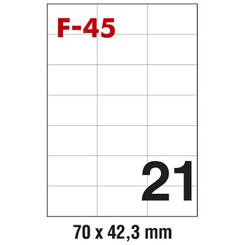 Etikete ILK  70x42,3 mm pk100L Fornax F-45