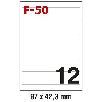 Etikete ILK  97x42,3mm pk100L Fornax F-50