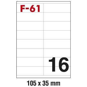 Etikete ILK 105x35 mm pk100L Fornax F-61