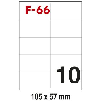 Etikete ILK 105x57 mm pk100L Fornax F-66