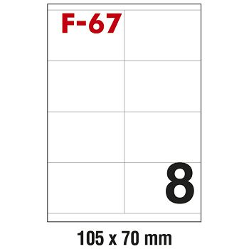 Etikete ILK 105x70 mm pk100L Fornax F-67