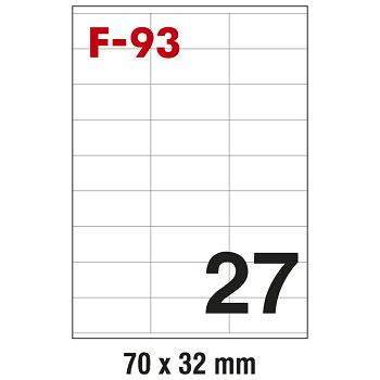 Etikete ILK  70x32 mm pk100L Fornax F-93