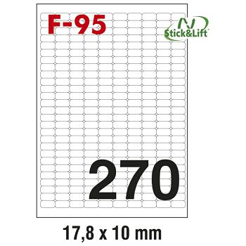 Etikete ILK  17,8x10 mm odljepljive pk100L Fornax F-95