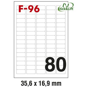 Etikete ILK  35,6x16,9 mm odljepljive pk100L Fornax F-96