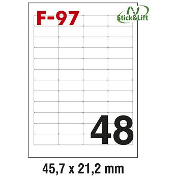 Etikete ILK  45,7x21,2mm odljepljive pk100L Fornax F-97