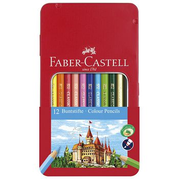 Boje drvene  12boja metalna kutija Faber-Castell 115801