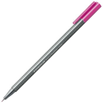 Flomaster fineliner 0,3mm Triplus Staedtler 334-221 neon rozi