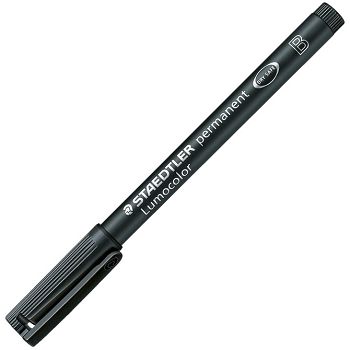 Marker permanentni 1-2,5 mm reciklirani Lumocolor Staedtler 314-9 crni