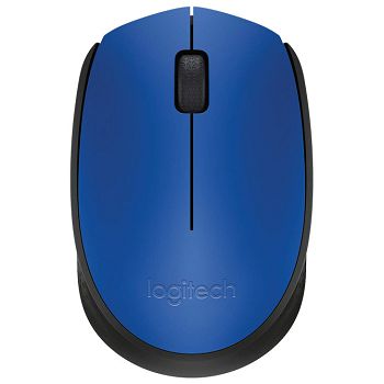 Miš usb 3tipke optički bežični M171 Logitech plavo/crni blister