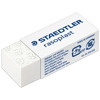 Gumica Rasoplast Staedtler 526 B30 bijela-KOMAD