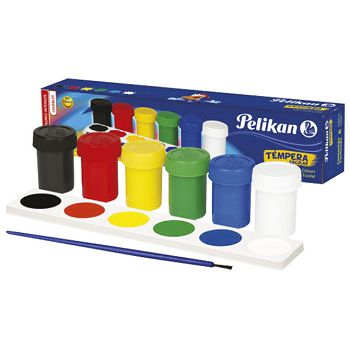 Boja tempera 25ml u čaši 6boja Pelikan 804882