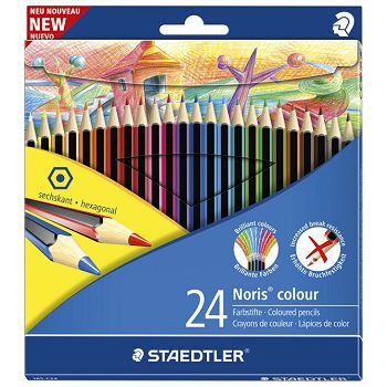 Boje drvene  24boje Noris colour Staedtler 185 C24 blister