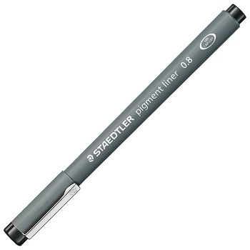 Flomaster za tehničko crtanje 0,8mm pigment liner Staedtler 308 08-9 crni 