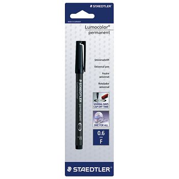 Marker permanentni 0,6 mm reciklirani Lumocolor Staedtler 318-9 BKDA crni blister