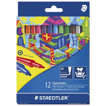 Flomaster školski  12boja Staedtler 325 C12