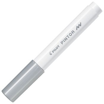 Marker 1 mm Pintor Pilot SW-PT-F-S metalik srebrni