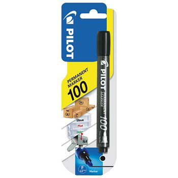 Marker permanentni 1 mm okrugli vrh Pilot SCA-100-B crni blister