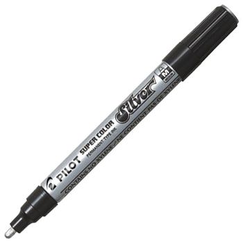 Marker permanentni 2 mm okrugli vrh Super Color Pilot SC-S-M srebrni