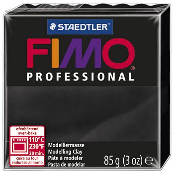 Masa za modeliranje   85g Fimo Professional Staedtler 8004-9 crna!!