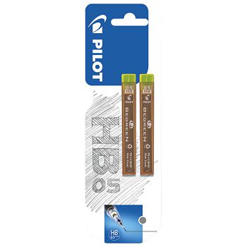 Mine 0,5 mm HB pk2 Begreen Pilot PPL-5-HB blister