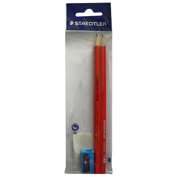 Olovka grafitna HB Minerva+šiljilo pk2 Staedtler 130 60-2BŠ blister!!