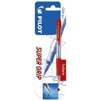 Olovka kemijska Super Grip Pilot BPGP-10R-M crvena blister