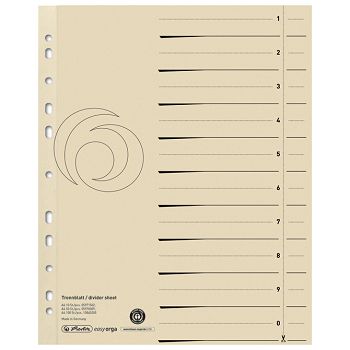 Pregrada kartonska A4 pk100 Herlitz 10840205