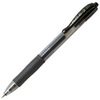 Roler gel grip 0,7 mm G2 Pilot BL-G2-7-B crni