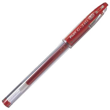 Roler gel grip 0,38 mm G3 Pilot BLN-G3-38 crveni