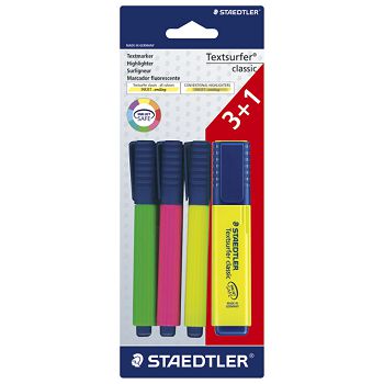 Signir 1-5 mm classic Staedtler 364 A BK4D 3boje (3+1gratis) blister