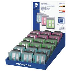 Šiljilo metalno s kutijom 2rupe pk18 Staedtler 51260CKP18!!