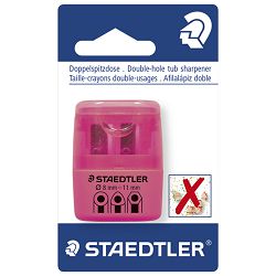 Šiljilo pvc s pvc kutijom 2rupe Staedtler 51260F20BK sortirano blister!!