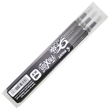 Uložak za roler 0,5 mm Frixion piši-briši pk3 Pilot BLS-FR5-B-S3 crni