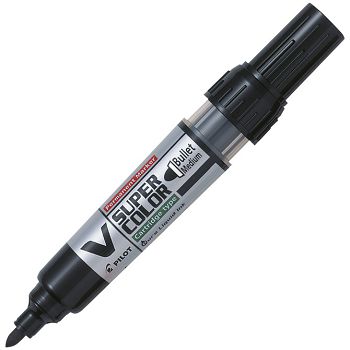 Marker permanentni 0,9 mm okrugli vrh V Super Color Begreen Pilot SCA-VSC-M-BG crni!!