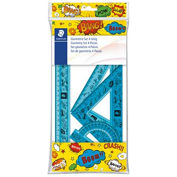 Geometrijski set 1/4 Comic Staedtler 569PB4CO1S sortirano blister!!