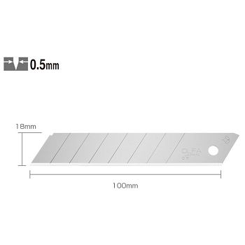 Nož za skalpel  6 mm pk25 Olfa KB srebrni blister