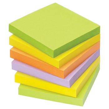 Blok samoljepljiv  75x75 mm 100L Spring Global Notes 5854-76 neon sortirano
