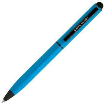 Olovka kemijska metalna gumirana+touch pen Celebration Pierre Cardin B0101705IP3 svijetlo plava