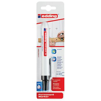 Marker permanentni 1,5-3mm Edding Retract 11/1 crni blister