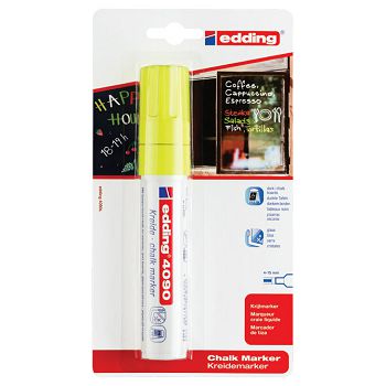 Marker-kreda za staklo 4-15 mm Edding 4090/1 neon žuti blister