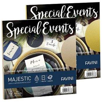 Kuverte Special Events 17x17cm 120g pk10 Favini srebrne