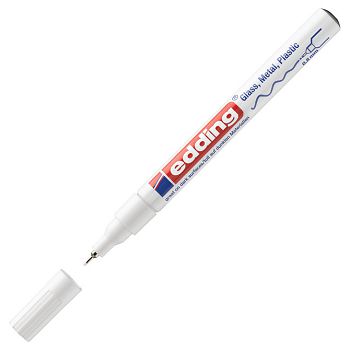 Marker permanentni sjajni lakirajući 0,8 mm Edding 780 bijeli