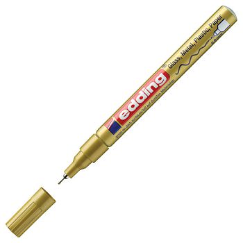 Marker permanentni sjajni lakirajući 0,8 mm Edding 780 zlatni