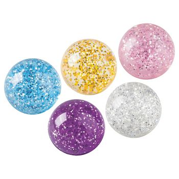 Loptica gumena fi-4 cm Glitter Brunnen 10-36683 06 sortirano